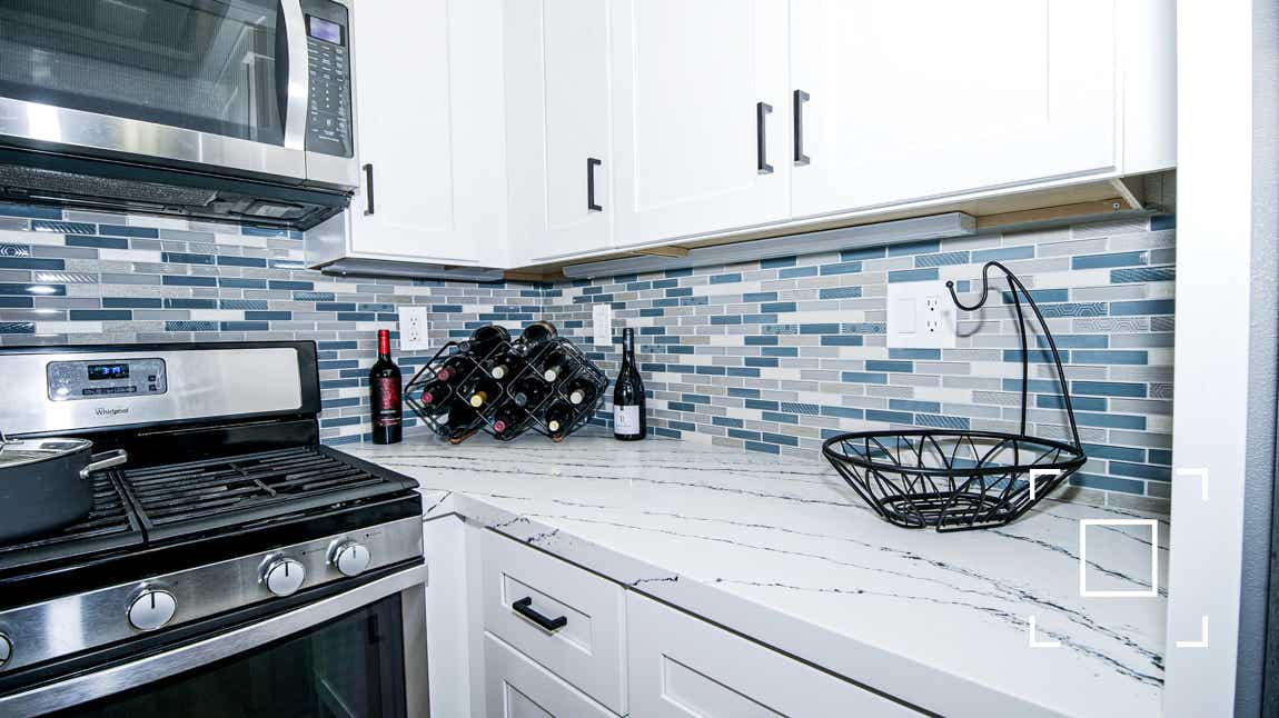 custom backsplash remodeled kitchen Temecula